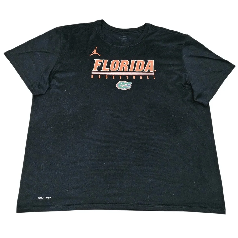 Jordan Florida Gators Basketball Dri-FIT Shirt Men's XXL Black Nike NCAA